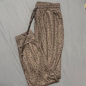 Grey/black Leopard Print Joggers